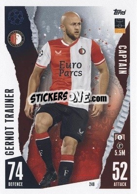 Sticker Gernot Trauner - UEFA Champions League & Europa League 2023-2024. Match Attax n. 248 - Topps