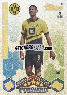 Sticker Sébastian Haller - UEFA Champions League & Europa League 2023-2024. Match Attax n. 457 - Topps