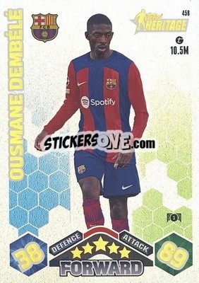 Sticker Ousmane Dembélé - UEFA Champions League & Europa League 2023-2024. Match Attax n. 458 - Topps