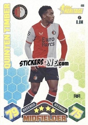 Sticker Quinten Timber - UEFA Champions League & Europa League 2023-2024. Match Attax n. 466 - Topps
