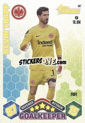 Sticker Kevin Trapp - UEFA Champions League & Europa League 2023-2024. Match Attax n. 467 - Topps