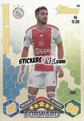 Sticker Dušan Tadić - UEFA Champions League & Europa League 2023-2024. Match Attax n. 468 - Topps