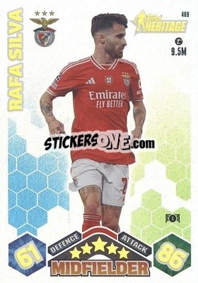 Sticker Rafa Silva - UEFA Champions League & Europa League 2023-2024. Match Attax n. 469 - Topps