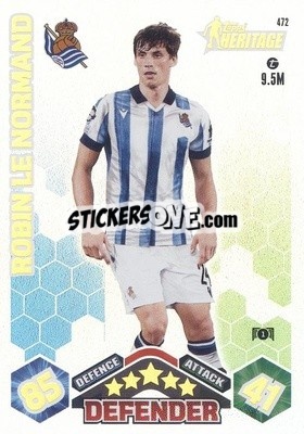 Cromo Robin Le Normand - UEFA Champions League & Europa League 2023-2024. Match Attax - Topps