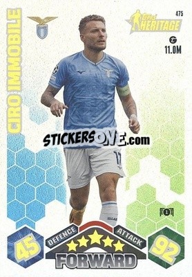 Sticker Ciro Immobile - UEFA Champions League & Europa League 2023-2024. Match Attax n. 475 - Topps