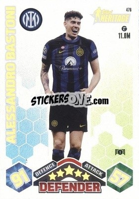 Sticker Alessandro Bastoni - UEFA Champions League & Europa League 2023-2024. Match Attax - Topps
