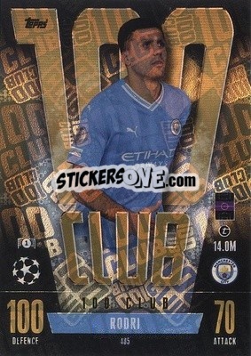 Sticker Rodri - UEFA Champions League & Europa League 2023-2024. Match Attax n. 485 - Topps