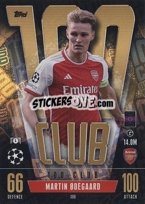 Sticker Martin Ødegaard - UEFA Champions League & Europa League 2023-2024. Match Attax n. 488 - Topps