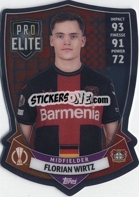 Sticker Florian Wirtz - UEFA Champions League & Europa League 2023-2024. Match Attax n. SH16 - Topps