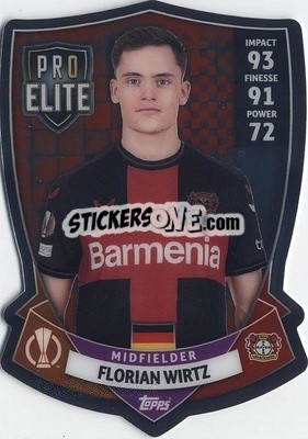 Sticker Florian Wirtz - UEFA Champions League & Europa League 2023-2024. Match Attax - Topps