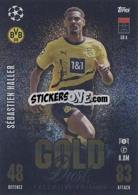 Sticker Sébastian Haller - UEFA Champions League & Europa League 2023-2024. Match Attax n. GD6 - Topps