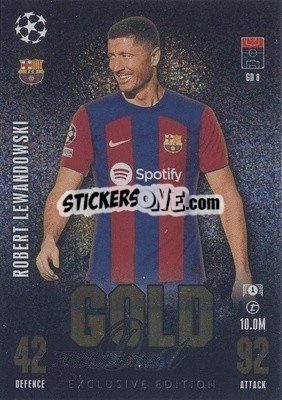 Sticker Robert Lewandowski - UEFA Champions League & Europa League 2023-2024. Match Attax n. GD8 - Topps