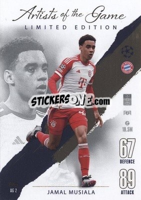 Sticker Jamal Musiala - UEFA Champions League & Europa League 2023-2024. Match Attax n. AG2 - Topps