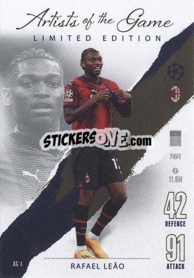Sticker Rafael Leão - UEFA Champions League & Europa League 2023-2024. Match Attax n. AG4 - Topps