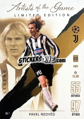 Sticker Pavel Nedved - UEFA Champions League & Europa League 2023-2024. Match Attax n. AG7 - Topps