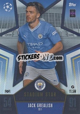 Sticker Jack Grealish - UEFA Champions League & Europa League 2023-2024. Match Attax n. SS1 - Topps