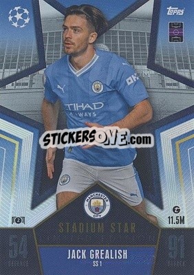 Sticker Jack Grealish - UEFA Champions League & Europa League 2023-2024. Match Attax - Topps