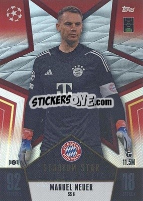 Sticker Manuel Neuer - UEFA Champions League & Europa League 2023-2024. Match Attax n. SS6 - Topps