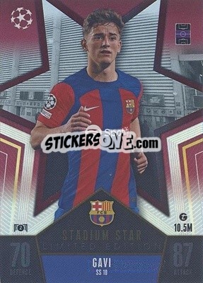 Cromo Gavi - UEFA Champions League & Europa League 2023-2024. Match Attax - Topps