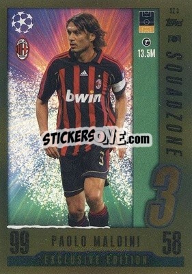 Sticker Paolo Maldini - UEFA Champions League & Europa League 2023-2024. Match Attax - Topps