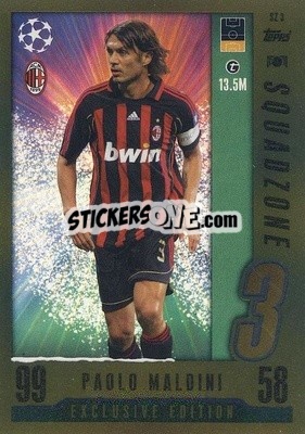 Sticker Paolo Maldini - UEFA Champions League & Europa League 2023-2024. Match Attax n. SZ3 - Topps
