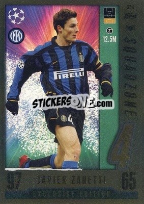 Sticker Javier Zanetti - UEFA Champions League & Europa League 2023-2024. Match Attax - Topps
