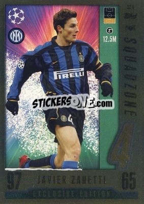 Sticker Javier Zanetti - UEFA Champions League & Europa League 2023-2024. Match Attax n. SZ4 - Topps
