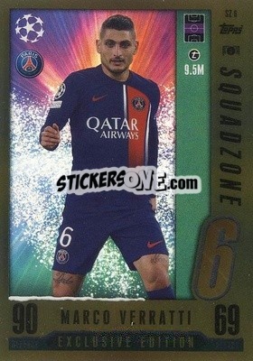 Cromo Marco Verratti - UEFA Champions League & Europa League 2023-2024. Match Attax - Topps