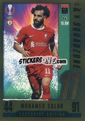Sticker Mohamed Salah - UEFA Champions League & Europa League 2023-2024. Match Attax - Topps