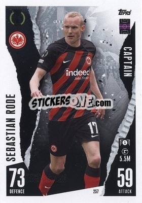 Sticker Sebastian Rode - UEFA Champions League & Europa League 2023-2024. Match Attax n. 257 - Topps