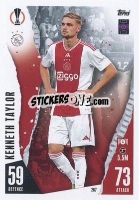 Sticker Kenneth Taylor - UEFA Champions League & Europa League 2023-2024. Match Attax n. 267 - Topps