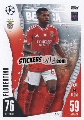 Cromo Florentino - UEFA Champions League & Europa League 2023-2024. Match Attax n. 275 - Topps