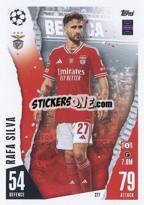 Sticker Rafa Silva - UEFA Champions League & Europa League 2023-2024. Match Attax n. 277 - Topps