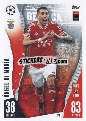 Sticker Ángel Di María - UEFA Champions League & Europa League 2023-2024. Match Attax n. 278 - Topps