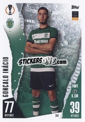 Sticker Gonçalo Inácio - UEFA Champions League & Europa League 2023-2024. Match Attax n. 292 - Topps