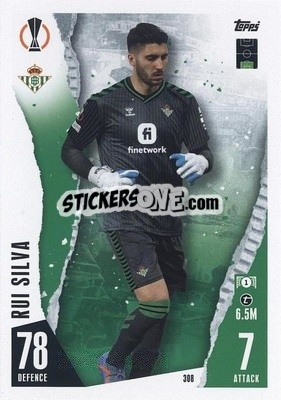 Sticker Rui Silva - UEFA Champions League & Europa League 2023-2024. Match Attax n. 308 - Topps