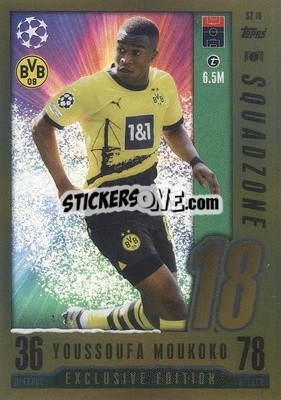 Sticker Youssoufa Moukoko - UEFA Champions League & Europa League 2023-2024. Match Attax n. SZ18 - Topps