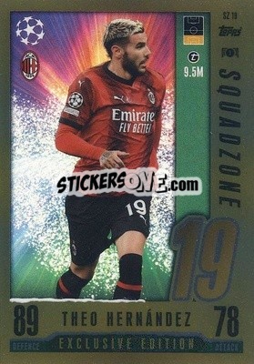Sticker Theo Hernández - UEFA Champions League & Europa League 2023-2024. Match Attax n. SZ19 - Topps