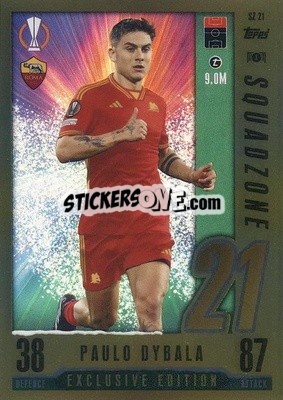 Sticker Paulo Dybala - UEFA Champions League & Europa League 2023-2024. Match Attax - Topps