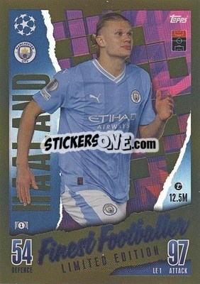 Sticker Erling Haaland - UEFA Champions League & Europa League 2023-2024. Match Attax n. LE1 - Topps