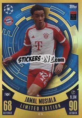 Sticker Jamal Musiala - UEFA Champions League & Europa League 2023-2024. Match Attax n. LE15 - Topps