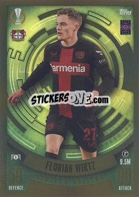 Sticker Florian Wirtz - UEFA Champions League & Europa League 2023-2024. Match Attax n. LE18 - Topps
