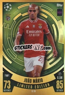 Sticker João Mário - UEFA Champions League & Europa League 2023-2024. Match Attax - Topps