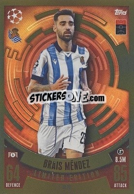 Sticker Brais Méndez - UEFA Champions League & Europa League 2023-2024. Match Attax n. LE22 - Topps