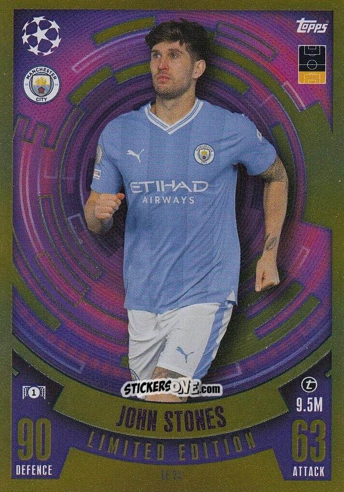 Cromo John Stones - UEFA Champions League & Europa League 2023-2024. Match Attax n. LE24 - Topps