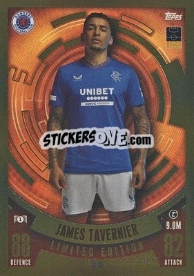 Sticker James Tavernier - UEFA Champions League & Europa League 2023-2024. Match Attax n. LE28 - Topps