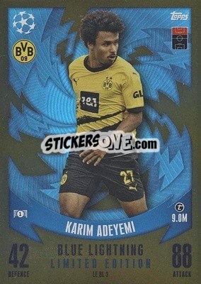 Cromo Karim Adayemi - UEFA Champions League & Europa League 2023-2024. Match Attax n. LEBL3 - Topps