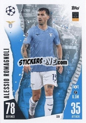 Sticker Alessio Romagnoli - UEFA Champions League & Europa League 2023-2024. Match Attax n. 328 - Topps