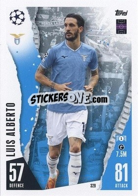 Sticker Luis Alberto - UEFA Champions League & Europa League 2023-2024. Match Attax n. 329 - Topps