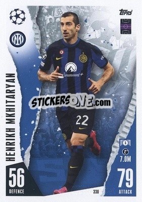 Sticker Henricj Mkhitaryan - UEFA Champions League & Europa League 2023-2024. Match Attax n. 338 - Topps